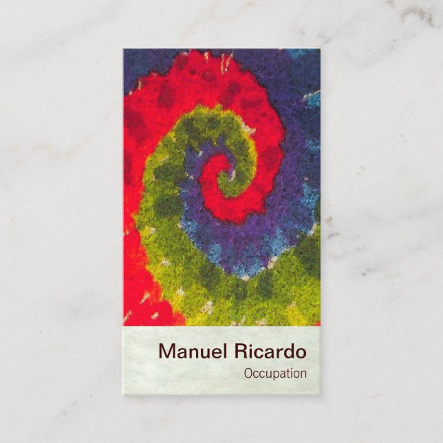 Tarjetas de visita UNISEX del ~ psicodélico (Anverso)