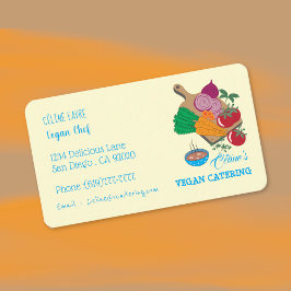 Tarjetas de visita Vegan Catering