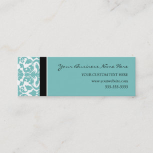 Tarjetas de visita verde azuladas elegantes del