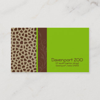 Tarjetas de visita [verde] para publicidad dinámic