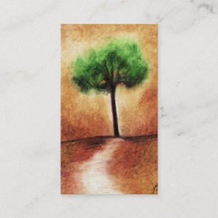 Tarjetas de visita (verdes) del árbol del caramel