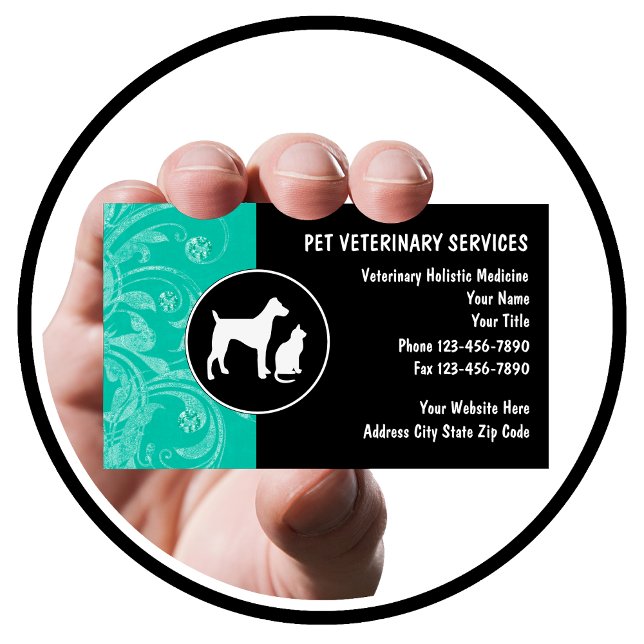 Tarjetas de visita veterinaria (Subido por el creador)