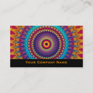 Tarjetas de visita vibrantes brillantes del modelo