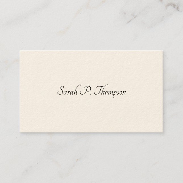 Tarjetas de Visita Victorianas Simples (Anverso)