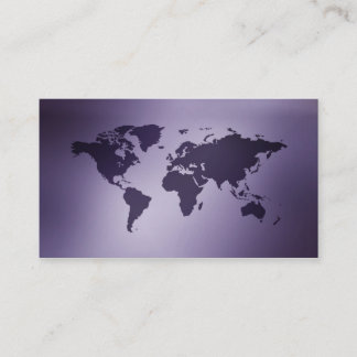 Tarjetas de visita viejas del mapa del globo