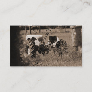 Tarjetas de visita viejas del tractor