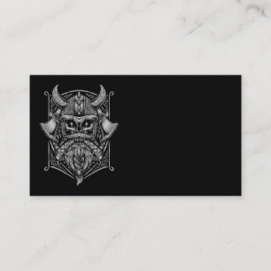 Tarjetas de visita Viking Skull