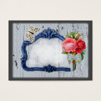 Tarjetas de visita vintage espejo antiguo 2017