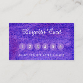 Tarjetas de visita violeta color agua