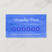 Tarjetas de visita Watercolor periwinkle