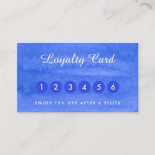 Tarjetas de visita Watercolor periwinkle (Anverso)