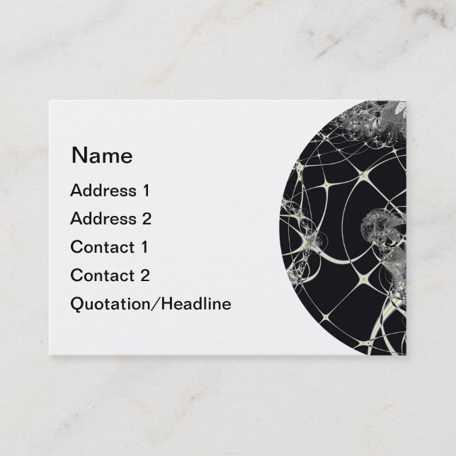 Tarjetas de visita web doradas (Anverso)