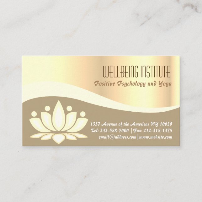 Tarjetas de visita Wellness (Anverso)