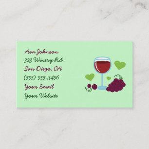 Tarjetas de visita Wine