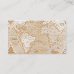 Tarjetas de visita World Map