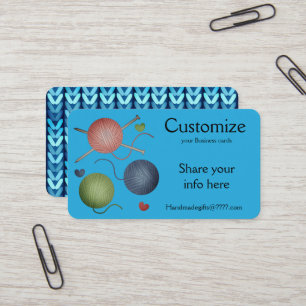 Tarjetas de visita Yarn/Crochet/Knitus