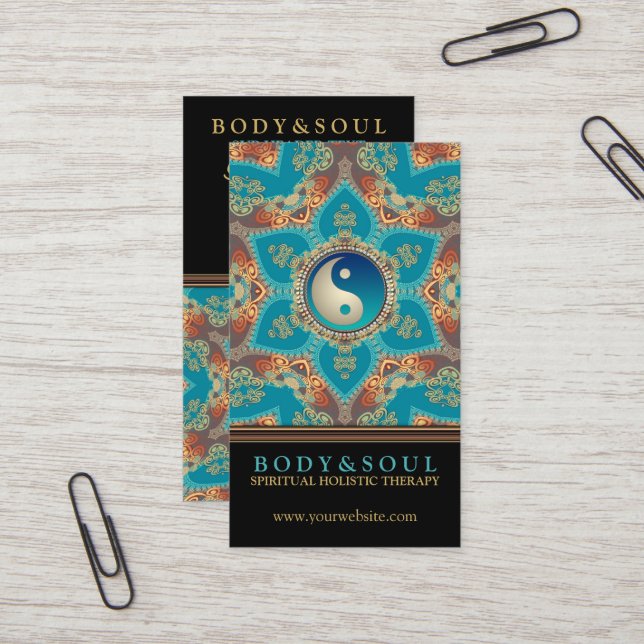 Tarjetas de visita Yin Yang para la flor Eastern G (Anverso/Reverso In Situ)