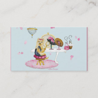 Tarjetas de visita Yorkshire Terrier Boudoir