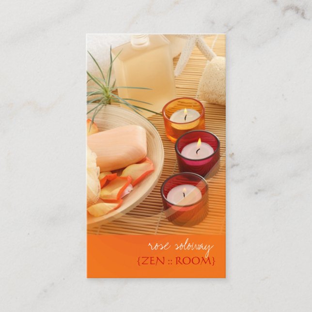 Tarjetas de visita Zen room (Anverso)