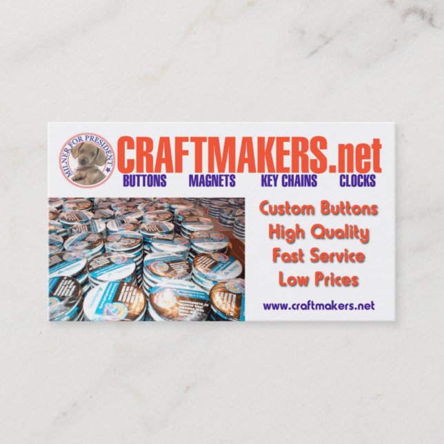 TARJETAS de visitas de CRAFTMAKERS.net (Anverso)
