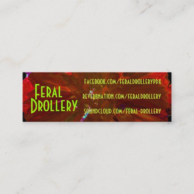 Tarjetas de visitas del FD 2012 (Anverso)