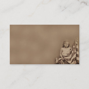 Tarjetas de visitas remilgadas de la pequeña