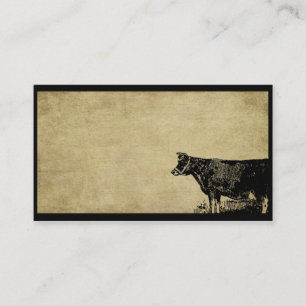 Tarjetas de visitas remilgadas de una vaca de Ol