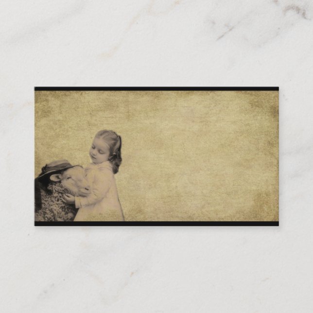 tarjetas de visitas remilgadas del chica del lil y (Anverso)