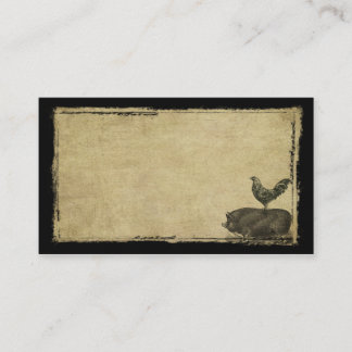 Tarjetas de visitas remilgadas del gallo y del