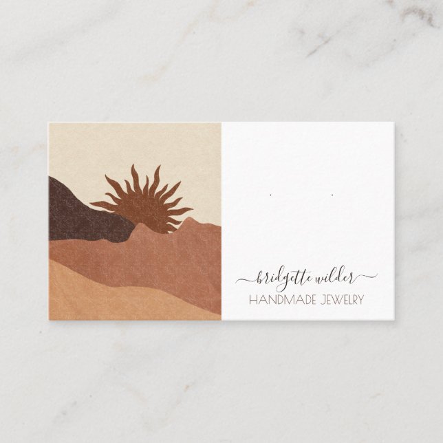 Tarjetas de visualización Boho Sun Terracotta Jewe (Anverso)