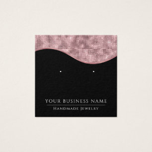 Tarjetas de visualización cuadradas de gancho negr