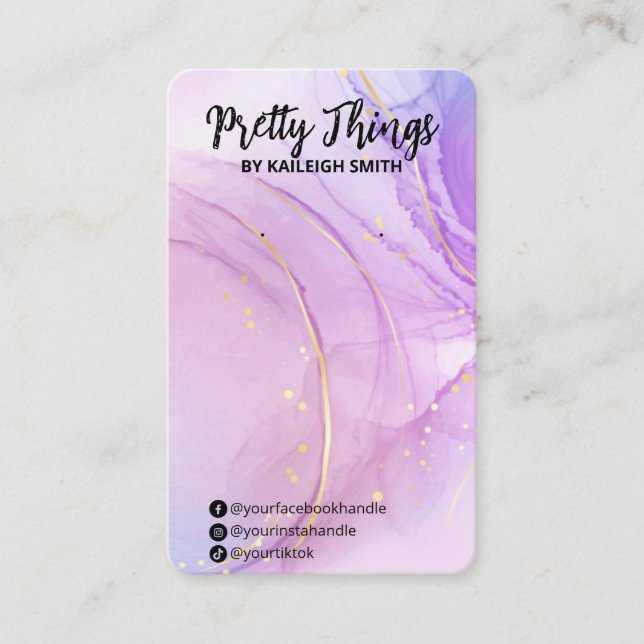 Tarjetas de visualización de anclaje púrpura de ti (Anverso)