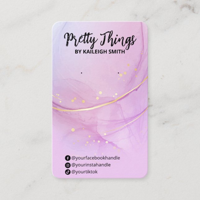 Tarjetas de visualización de anclaje púrpura de ti (Anverso)