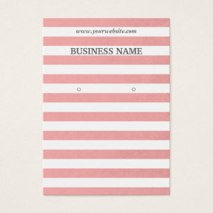 Tarjetas de visualización de bandas rosadas clásic