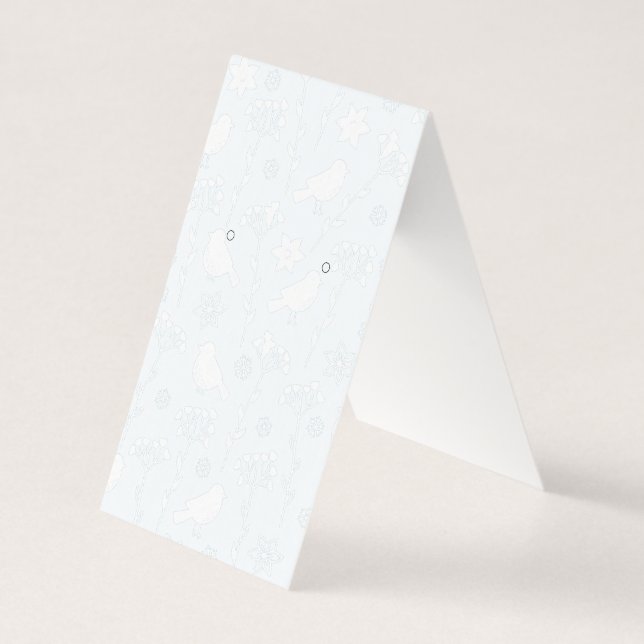 Tarjetas de visualización de carpas para pájaros y (Anverso)