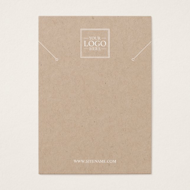 Tarjetas de visualización de collar con logotipo d (Frente)