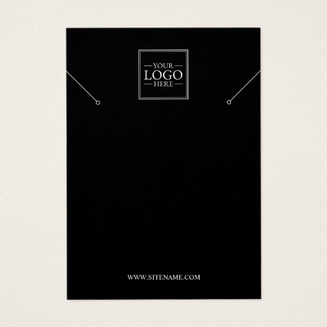 Tarjetas de visualización de collar con logotipo d (Frente)