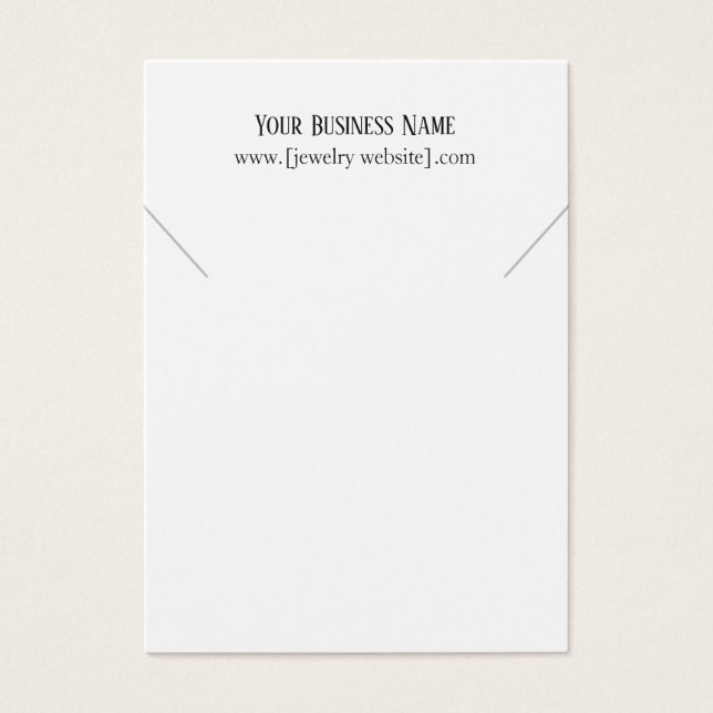 Tarjetas de visualización de collar profesional (Frente)