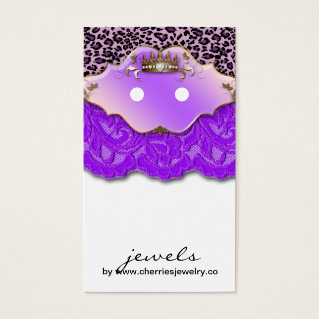 Tarjetas de visualización de Earte Cute Leopard Cr (Frente)