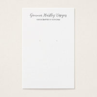 Tarjetas de visualización de guiones blancos negro