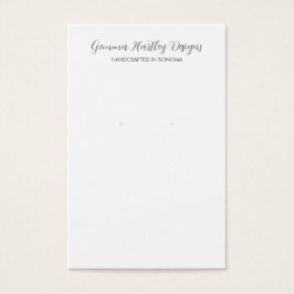 Tarjetas de visualización de guiones blancos negro