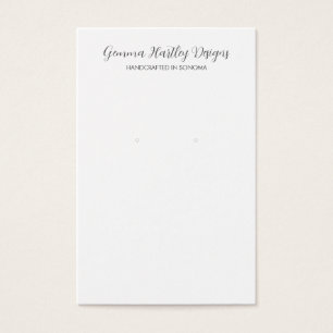 Tarjetas de visualización de guiones blancos negro