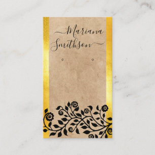 Tarjetas de visualización de ingresos de oro color