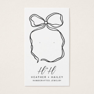 Tarjetas de visualización de joyas artesanales de 