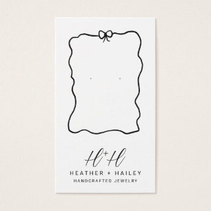 Tarjetas de visualización de joyas artesanales de 