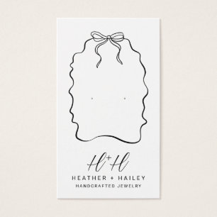 Tarjetas de visualización de joyas artesanales de