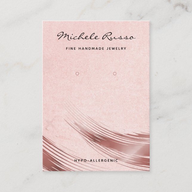 Tarjetas de visualización de joyas de código QR he (Anverso)