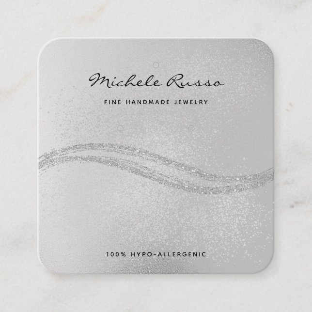 Tarjetas de visualización de joyas de código QR he (Anverso)