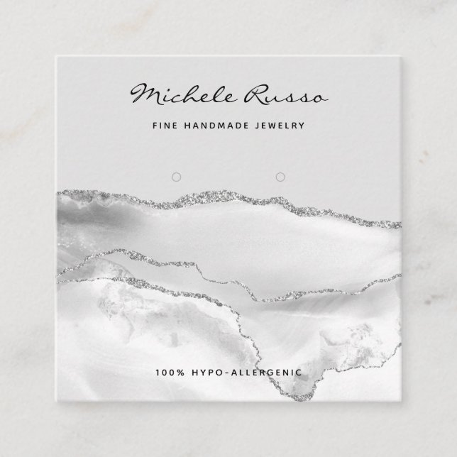 Tarjetas de visualización de joyas de código QR he (Anverso)