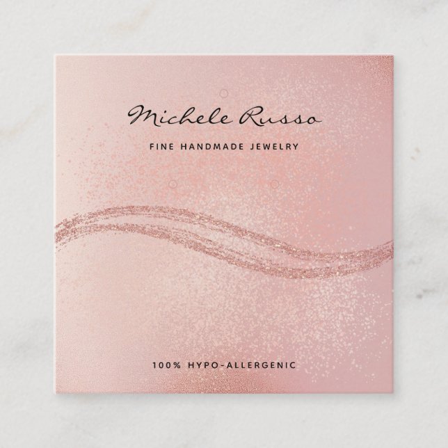 Tarjetas de visualización de joyas de código QR he (Anverso)